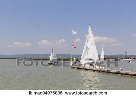 "Sailing boats, Lake Neusiedl, Neusiedl am See, Northern Burgenland, Burgenland, Austria, Europe" View Large Photo Image Stock Photograph - "Sailing boats, Lake Neusiedl, Neusiedl am See, Northern Burgenland, Burgenland, Austria, Europe". Fotosearch