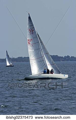 Stock Image - "Sailing regatta, Boltenhagen, Baltic Sea coast, Mecklenburg-Western Pomerania, Germany, Europe". Fotosearch