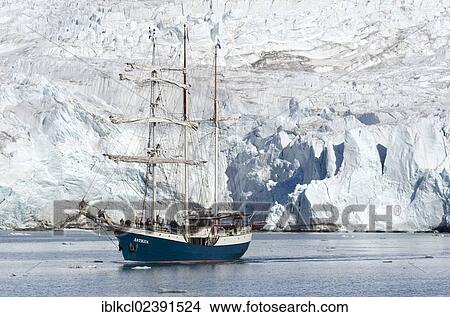 "Sailing ship, Antigua, in front of the front of Nordenskioeldbreen Glacier, Isfjorden, Spitsbergen, Svalbard, Norway, Europe" View Large Photo Image Picture - "Sailing ship, Antigua, in front of the front of Nordenskioeldbreen Glacier, Isfjorden, Spitsbergen, Svalbard, Norway, Europe". Fotosearch