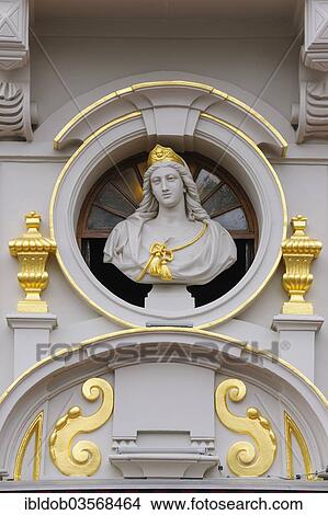 "Saint Boniface, Saint Bonifatia, patron of merchants and traders, detail on Chaloupe d'Or, Grote Markt, Grand Place, Brussels, Brussels Region, Belgium, Europe" View Large Photo Image Picture - "Saint Boniface, Saint Bonifatia, patron of merchants and traders, detail on Chaloupe d'Or, Grote Markt, Grand Place, Brussels, Brussels Region, Belgium, Europe". Fotosearch