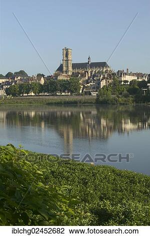 "Saint-Cyr-et-Sainte-Juliette cathedral across River Loire, Nevers, Loire valley, Nievre, Centre, France, Europe" View Large Photo Image Stock Image - "Saint-Cyr-et-Sainte-Juliette cathedral across River Loire, Nevers, Loire valley, Nievre, Centre, France, Europe". Fotosearch