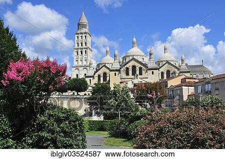 Stock Photo - "Saint Front Cathedral, historic center, Perigueux, Departement Dordogne, Aquitaine, France, Europe". Fotosearch