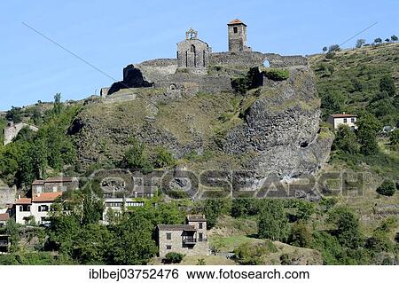 "Saint Ilpize castle and the chapel, Saint Ilpize, Haute-Loire department, Auvergne, France, Europe" View Large Photo Image Stock Photograph - "Saint Ilpize castle and the chapel, Saint Ilpize, Haute-Loire department, Auvergne, France, Europe". Fotosearch