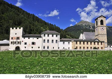 "Saint John Abbey, UNESCO World Heritage Site, Mustair, Engadin, Graubunden, Switzerland, Europe" View Large Photo Image Stock Photo - "Saint John Abbey, UNESCO World Heritage Site, Mustair, Engadin, Graubunden, Switzerland, Europe". Fotosearch