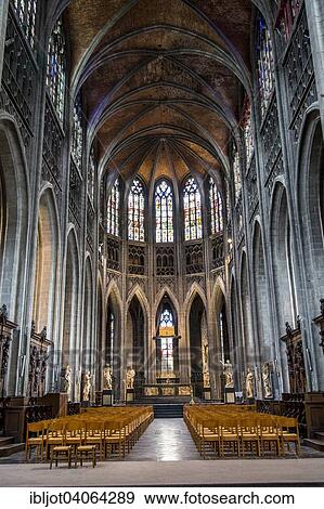 Stock Photo - "Sainte-Waudru Collegiate Church, Mons, Hainaut, Belgium, Europe". Fotosearch