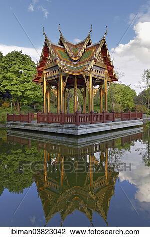 "Sala Thai, Thai Pavilion, Westpark, Munich, Upper Bavaria, Bavaria, Germany, Europe" View Large Photo Image Stock Image - "Sala Thai, Thai Pavilion, Westpark, Munich, Upper Bavaria, Bavaria, Germany, Europe". Fotosearch