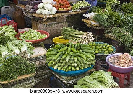 "Sale of vegetables at the market, Doung Dong Island, Phu Quoc, Sudostasien, Vietnam, Asia" View Large Photo Image Stock Photo - "Sale of vegetables at the market, Doung Dong Island, Phu Quoc, Sudostasien, Vietnam, Asia". Fotosearch