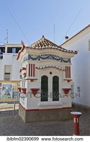 "Sales booth decorated with ceramics, city walls, Lagos, Algarve, Portugal, Europe" View Large Photo Image Stock Photo - "Sales booth decorated with ceramics, city walls, Lagos, Algarve, Portugal, Europe". Fotosearch