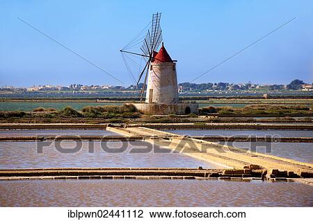 "Saline Ettore Infersa windmill, Marsala, Sicily, Italy, Europe" View Large Photo Image Stock Image - "Saline Ettore Infersa windmill, Marsala, Sicily, Italy, Europe". Fotosearch