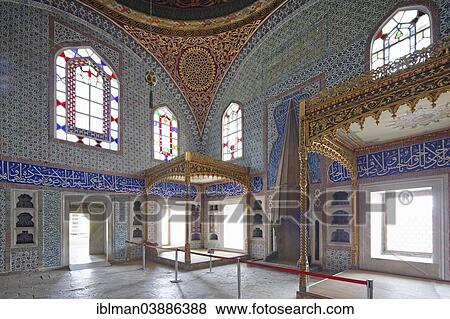 "Salon of Sultan Murat III, in The Harem, Topkapi Palace, Topkapi Sarayi, Istanbul, European side, Turkey, Asia" View Large Photo Image Stock Photo - "Salon of Sultan Murat III, in The Harem, Topkapi Palace, Topkapi Sarayi, Istanbul, European side, Turkey, Asia". Fotosearch