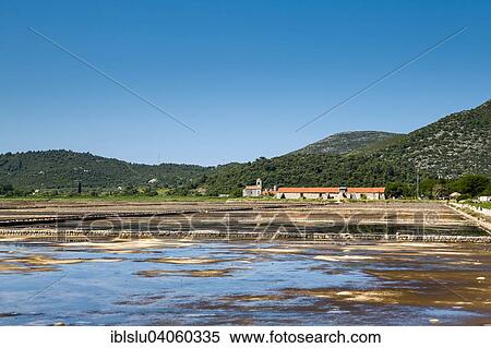 Stock Photography - "Saltworks, Ston, Peljesac Peninsula, Adriatic, Dalmatia, Croatia, Europe". Fotosearch