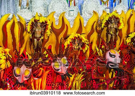 Stock Photo - "Samba Parade, Rio Carnival, Rio de Janeiro, Brazil, South America". Fotosearch