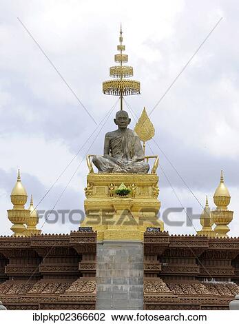 Stock Image - "Samdach Sankaraj Choun Nath Monument, Phnom Penh, Cambodia, Southeast Asia, Asia". Fotosearch