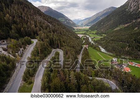 "Samnauener Bergstrasse, a winding mountain road to Samnaun near Hinterrauth, Pfunds, Austria, Europe" View Large Photo Image Stock Image - "Samnauener Bergstrasse, a winding mountain road to Samnaun near Hinterrauth, Pfunds, Austria, Europe". Fotosearch