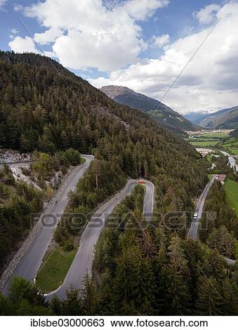 "Samnauener Bergstrasse, a winding mountain road to Samnaun near Hinterrauth, Pfunds, Austria, Europe" View Large Photo Image Stock Image - "Samnauener Bergstrasse, a winding mountain road to Samnaun near Hinterrauth, Pfunds, Austria, Europe". Fotosearch