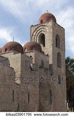 "San Giovanni degli Eremiti, St. John of the Hermits, monastery church from the Norman period in Sicily, Palermo, Sicily, Italy, Europe" View Large Photo Image Stock Photography - "San Giovanni degli Eremiti, St. John of the Hermits, monastery church from the Norman period in Sicily, Palermo, Sicily, Italy, Europe". Fotosearch
