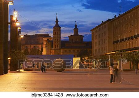 "San Juan de los Panetes Church, Plaza del Pilar square, Zaragoza, Aragon, Spain, Europe" View Large Photo Image Stock Photo - "San Juan de los Panetes Church, Plaza del Pilar square, Zaragoza, Aragon, Spain, Europe". Fotosearch