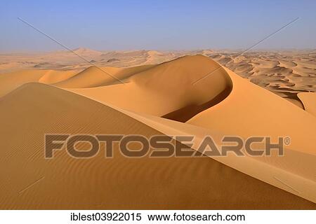 Stock Photography - "Sand dunes of Oued In Djerane, Tadrart region, Tassili n'Ajjer National Park, Sahara desert, Algeria, Africa". Fotosearch