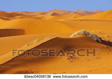 Stock Photograph - "Sand dunes, Sossusvlei, Namib Desert, Namib-Naukluft National Park, Namibia, Africa". Fotosearch