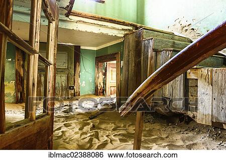"Sand inside a building, Kolmanskop, ghost town near Luderitz, Namibia, Africa" View Large Photo Image Stock Photograph - "Sand inside a building, Kolmanskop, ghost town near Luderitz, Namibia, Africa". Fotosearch