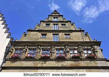 "Sandstone facade, Baumeisterhaus, 1596, Rothenburg ob der Tauber, Middle Franconia, Bavaria, Germany, Europe" View Large Photo Image Stock Image - "Sandstone facade, Baumeisterhaus, 1596, Rothenburg ob der Tauber, Middle Franconia, Bavaria, Germany, Europe". Fotosearch