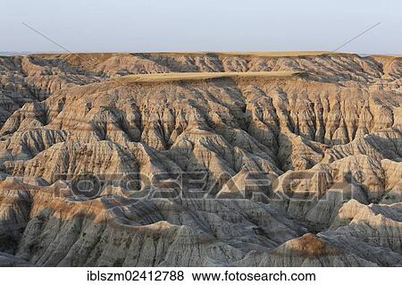 Sandstone strata in the Badlands, Badlands National Park, South Dakota, USA View Large Photo Image Stock Photo - Sandstone strata in the Badlands, Badlands National Park, South Dakota, USA. Fotosearch