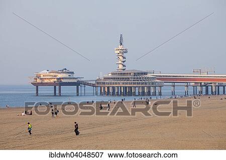 "Sandy beach and pier, Scheveningen, The Hague, Holland, The Netherlands, Europe" View Large Photo Image Stock Photo - "Sandy beach and pier, Scheveningen, The Hague, Holland, The Netherlands, Europe". Fotosearch