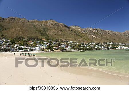 Stock Photography - "Sandy beach in Gordon's Bay, Western Cape, South Africa, Africa". Fotosearch