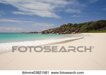 "Sandy beach with the rock formations typical for the Seychelles, Grand Anse, La Digue, Seychelles, Africa" View Large Photo Image Stock Image - "Sandy beach with the rock formations typical for the Seychelles, Grand Anse, La Digue, Seychelles, Africa". Fotosearch