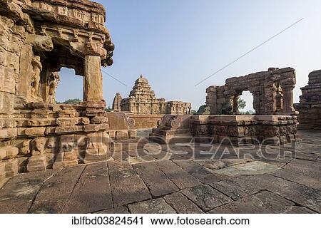 Stock Image - "Sangameswara Temple, Pattadakal, Karnataka, India, Asia". Fotosearch