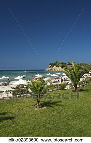 Stock Image - "Sani beach, Kassandra, Halkidiki, Greece, Europe". Fotosearch