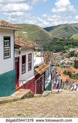 "Santa Efigenia street in the historic centre of Ouro Preto, a UNESCO World Heritage Site, Ouro Preto, Minas Gerais, Brazil, South America" View Large Photo Image Stock Photo - "Santa Efigenia street in the historic centre of Ouro Preto, a UNESCO World Heritage Site, Ouro Preto, Minas Gerais, Brazil, South America". Fotosearch