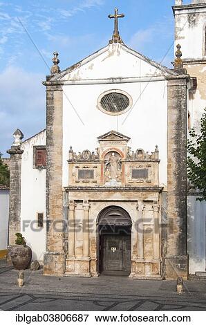 "Santa Maria Church, Obidos, Leiria District, Portugal, Europe" View Large Photo Image Stock Photo - "Santa Maria Church, Obidos, Leiria District, Portugal, Europe". Fotosearch