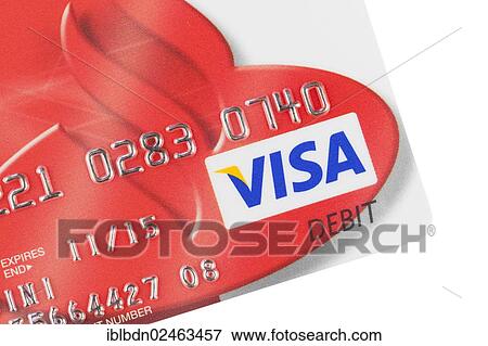 Santander Bank Visa Logo On Payment Card Stock Photo