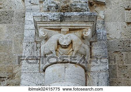Sant'Antimo Abbey, Roman capital on the west facade, Castelnuovo del Abate, Montalcino, Tuscany region, province of Siena, Italy, Europe View Large Photo Image Stock Photography - Sant'Antimo Abbey, Roman capital on the west facade, Castelnuovo del Abate, Montalcino, Tuscany region, province of Siena, Italy, Europe. Fotosearch