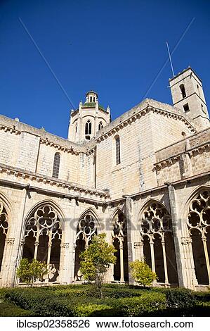 "Santes Creus Monastery, part of the Cistercian Route in Tarragona, Catalonia, Spain, Europe" View Large Photo Image Stock Photograph - "Santes Creus Monastery, part of the Cistercian Route in Tarragona, Catalonia, Spain, Europe". Fotosearch