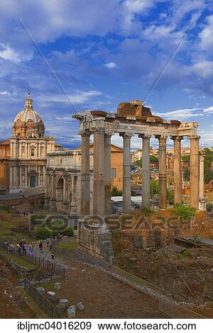 "Santi Luca e Martina, Septimius Severus Arch, Church Temple of Saturn, Roman Forum, Rome, Lazio, Italy, Europe" View Large Photo Image Stock Photo - "Santi Luca e Martina, Septimius Severus Arch, Church Temple of Saturn, Roman Forum, Rome, Lazio, Italy, Europe". Fotosearch