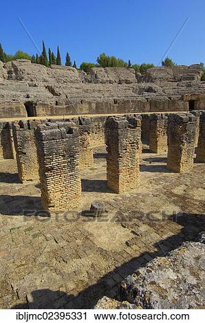 "Santiponce, Italica, Roman ruins of Italica, Seville, Andalusia, Spain, Europe" View Large Photo Image Stock Image - "Santiponce, Italica, Roman ruins of Italica, Seville, Andalusia, Spain, Europe". Fotosearch