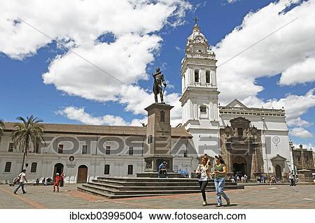 "Santo Domingo church and monument to Mariscal Sucre on the Plaza Santo Domingo, Quito, Pichincha Province, Ecuador, South America" View Large Photo Image Picture - "Santo Domingo church and monument to Mariscal Sucre on the Plaza Santo Domingo, Quito, Pichincha Province, Ecuador, South America". Fotosearch