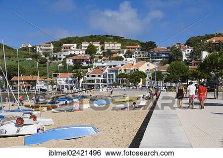 Sao Martinho do Porto beach, Alcobaca, Oeste, Leiria District, Portugal, Europe View Large Photo Image Stock Photograph - Sao Martinho do Porto beach, Alcobaca, Oeste, Leiria District, Portugal, Europe. Fotosearch