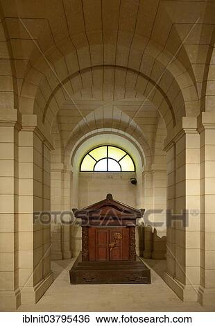 Stock Photograph - "Sarcophagus of Rousseau in the Pantheon, Paris, Ile-de-France, France, Europe". Fotosearch