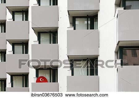 "Satellite dish with the symbol of the Turkish flag on the balcony of a residential building, block of flats, Schoneberg, Berlin, Berlin, Germany, Europe" View Large Photo Image Stock Image - "Satellite dish with the symbol of the Turkish flag on the balcony of a residential building, block of flats, Schoneberg, Berlin, Berlin, Germany, Europe". Fotosearch