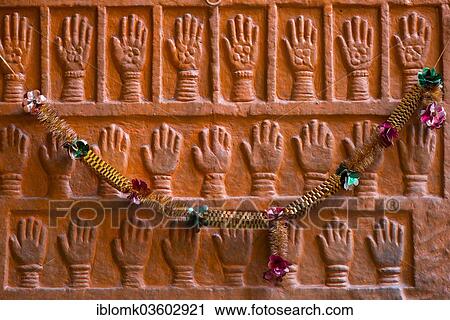 "Sati stones, palm prints of the royal widows of Maharaja Man Singh who committed self-immolation, Mehrangarh Fort, Jodhpur, Rajasthan, India, Asia" View Large Photo Image Stock Image - "Sati stones, palm prints of the royal widows of Maharaja Man Singh who committed self-immolation, Mehrangarh Fort, Jodhpur, Rajasthan, India, Asia". Fotosearch