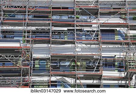 "Scaffolding, Wilhelmsburg, Hamburg, Hamburg, Germany, Europe" View Large Photo Image Stock Photo - "Scaffolding, Wilhelmsburg, Hamburg, Hamburg, Germany, Europe". Fotosearch