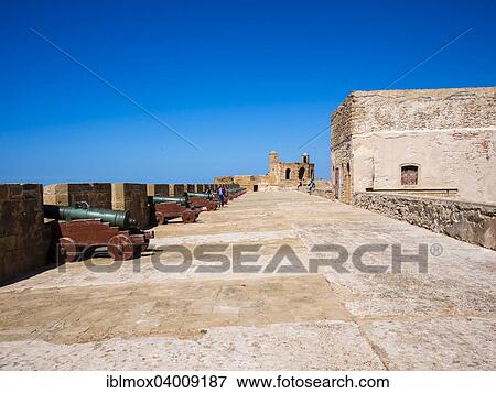 "Scala de la Kasbah, Essaouira, Marrakesh-Tensift-El Haouz region, Morocco, Africa" View Large Photo Image Stock Photo - "Scala de la Kasbah, Essaouira, Marrakesh-Tensift-El Haouz region, Morocco, Africa". Fotosearch