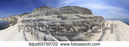 Stock Image - "Scala dei Turchi, white rocky coast, Agrigento, Province of Agrigento, Sicily, Italy, Europe". Fotosearch