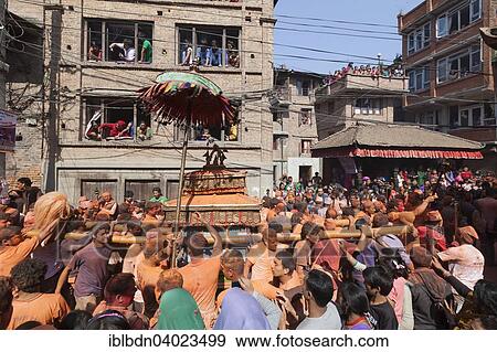"Scene from the Balkumari Jatra festival celebrating the Nepalese New Year, Thimi, Bhaktapur, Nepal, Asia" View Large Photo Image Stock Photo - "Scene from the Balkumari Jatra festival celebrating the Nepalese New Year, Thimi, Bhaktapur, Nepal, Asia". Fotosearch