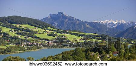 "Schafberg Mountain, Dachstein Mountains, Mondsee lake, Zell am Moos, Salzkammergut, Austria, Europe" View Large Photo Image Stock Image - "Schafberg Mountain, Dachstein Mountains, Mondsee lake, Zell am Moos, Salzkammergut, Austria, Europe". Fotosearch