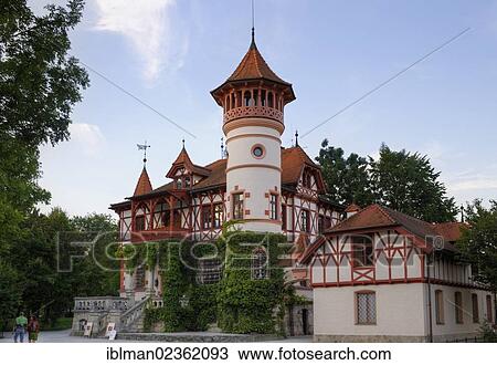 "Scheuermann's Villa or Little Castle, Herrsching am Ammersee, Fuenseenland region, Upper Bavaria, Bavaria, Germany, Europe, PublicGround, Europe" View Large Photo Image Stock Image - "Scheuermann's Villa or Little Castle, Herrsching am Ammersee, Fuenseenland region, Upper Bavaria, Bavaria, Germany, Europe, PublicGround, Europe". Fotosearch
