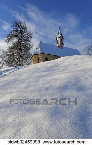 "Schliersee in winter, the Church of St George on a vineyard, Upper Bavaria, Bavaria, Germany, Europe" View Large Photo Image Stock Photo - "Schliersee in winter, the Church of St George on a vineyard, Upper Bavaria, Bavaria, Germany, Europe". Fotosearch
